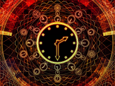时间序列的圈子。由时钟符号和分形元素构成的科学教育和预测学科的隐喻设计