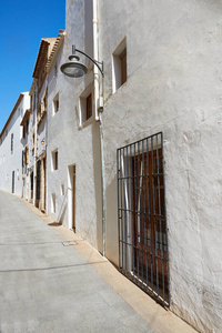 javea 也 xabia 老城区白色外墙在地中海阿利坎特的西班牙