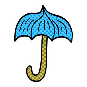 动画片涂鸦雨伞纹身符号