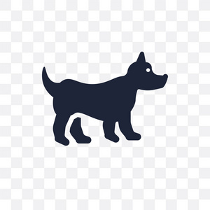 科尔吉狗透明图标。科吉狗符号设计从狗收藏。简单的元素向量例证在透明背景
