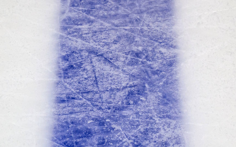 冰背景与标记从滑冰和曲棍球, 蓝色纹理