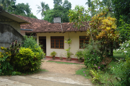 在热带地区，斯里兰卡的房子