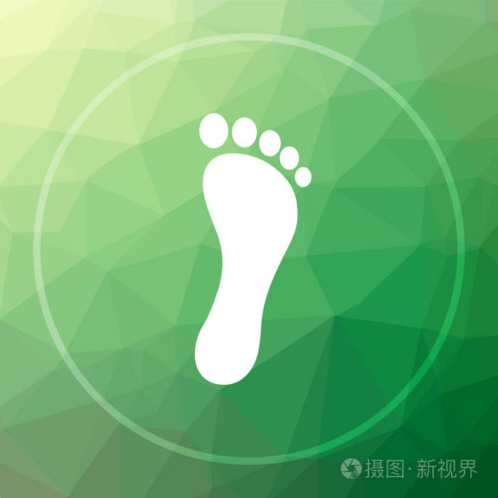 脚打印图标