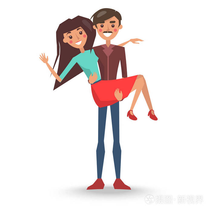 男性持有女性手臂, 强壮男人与女人