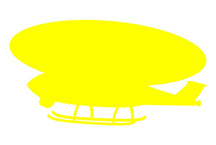 直升机黄色形状