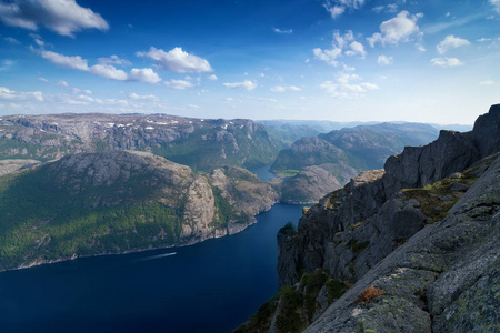 挪威 Lysefjord, 美丽的风景