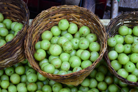 Makhampom, 印度醋栗, 山核桃绿色水果