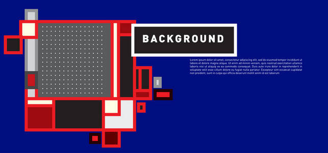 矢量抽象彩色矩形背景横幅