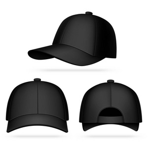 黑色棒球帽