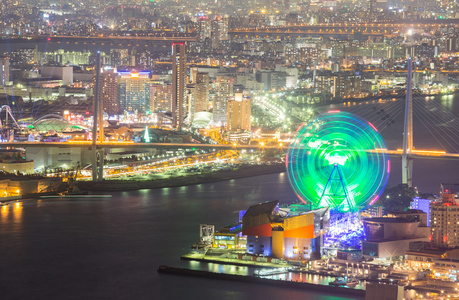 日本大阪的夜晚