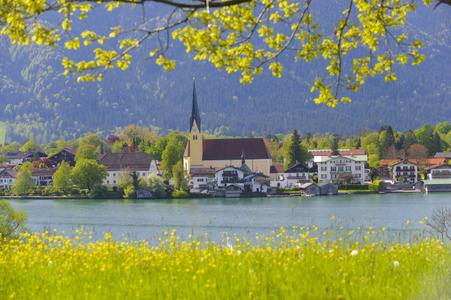 在巴伐利亚湖 tegernsee