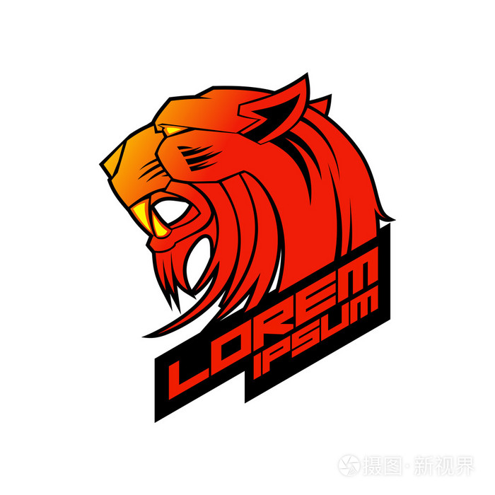 红恶虎头标志
