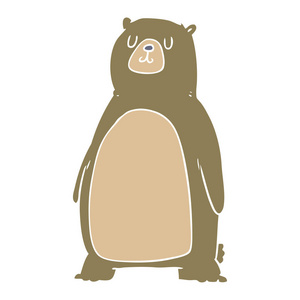 平板彩色动画片熊