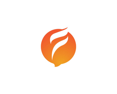 火火焰 Logo 模板矢量图标石油 天然气和能源标志概念