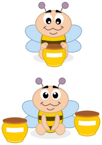加蜂蜜的蜜蜂宝宝图片