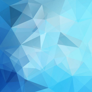 抽象蓝色马赛克背景。三角几何背景。设计元素。矢量图