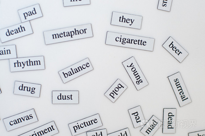英语词汇照片-正版商用图片0a34nd-摄图新视界