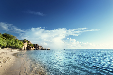 seyshelles 拉迪戈岛，昂斯源银色海滩