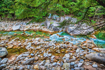 在韩国山林河