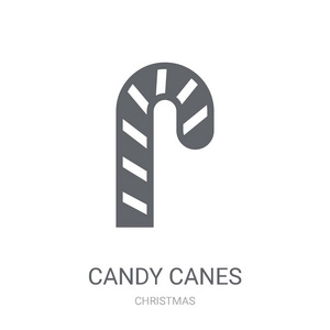 糖果棒图标。时尚糖果糖果标志的概念从白色背景从圣诞节收藏。适用于 web 应用移动应用和打印媒体