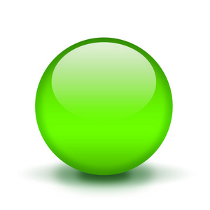 绿色的发光球
