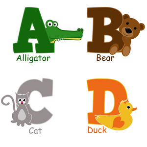 从字母表动物至 d