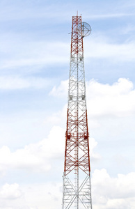 电信无线电天线塔图片