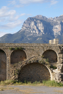 Medieval castle in Ansa, Pyrenees