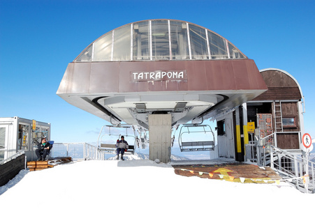 亚斯纳3 月 15 日 tatrapoma 索道站在亚斯纳低上塔特拉山