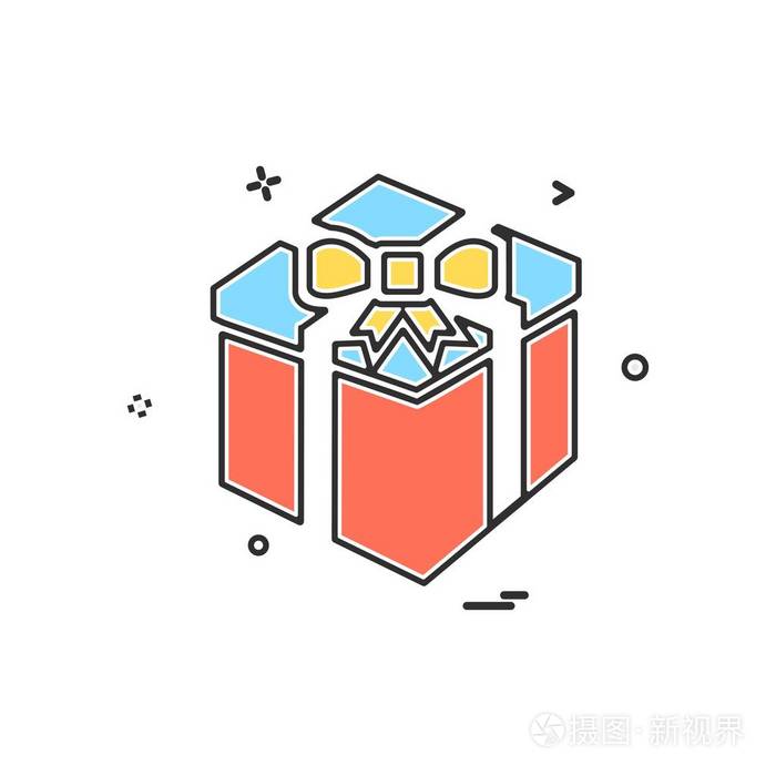 giftbox 图标设计矢量图插画-正版商用图片0a8a4i-摄
