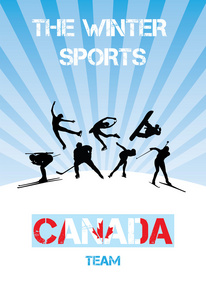 冬季运动加拿大团队图片
