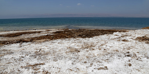 在 Jordan，中东死海海岸