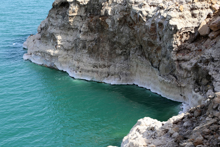 在 Jordan，中东死海海岸