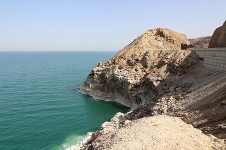 在 Jordan，中东死海海岸