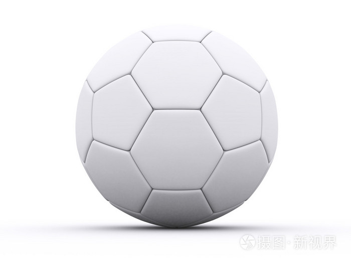 3d 白色足球球