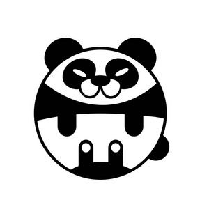 熊猫实心插图
