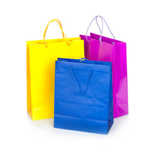 彩色购物袋，销售理念。店