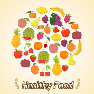 圈子从水果，健康食品
