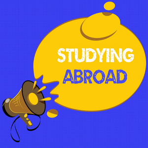 手写文字书写出国留学。国外旅游中的概念意义学习外家