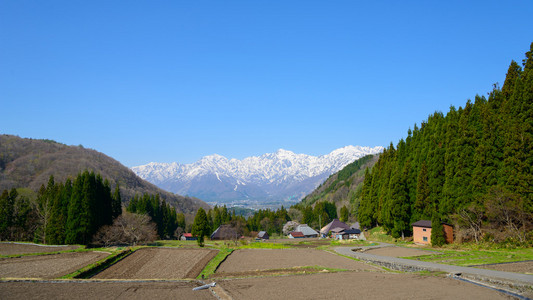 历史村镇白马，长野县，日本