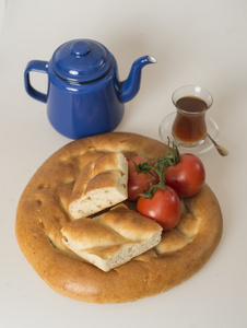 土耳其早餐光纤网 西红柿和茶