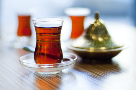 在传统风格上土耳其茶