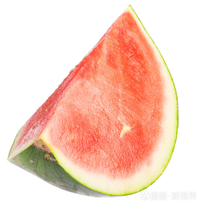 切好的西瓜孤立