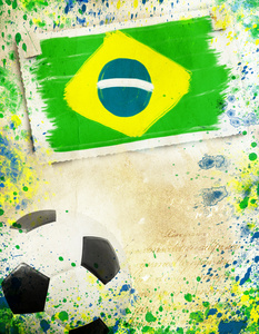 足球球巴西 2014年的旧照片