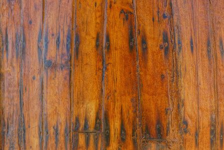 从旧的脏板在墙上棕色木纹理