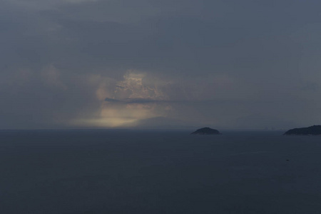 在越南的 Ku 老挝占婆岛, 其美丽的海滩和风景