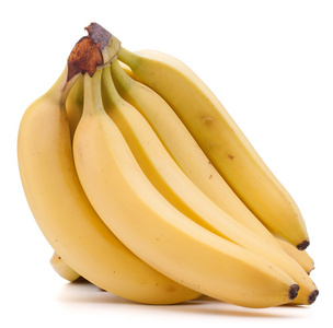 香蕉堆在白色背景抠图上孤立