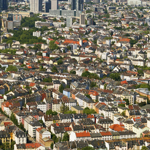 法兰克福的全景panorma Frankfurtu