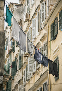 关于希腊街头洗衣图片