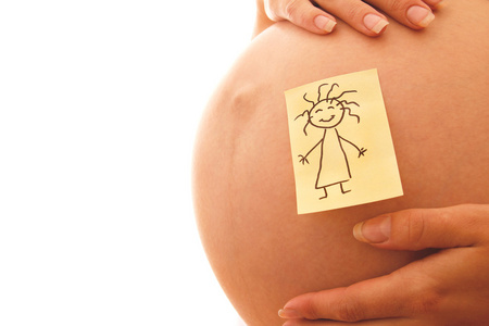 孕妇的肚子贴膜图片